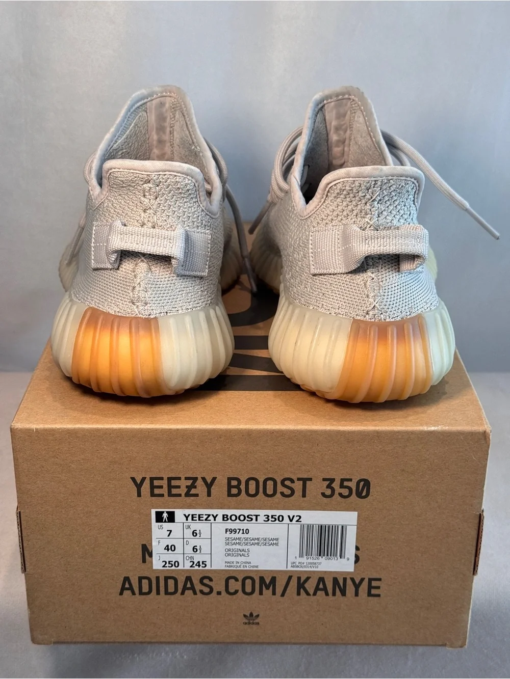 adidas Yeezy Boost 350 V2 'Sesame' | Grey | Men's